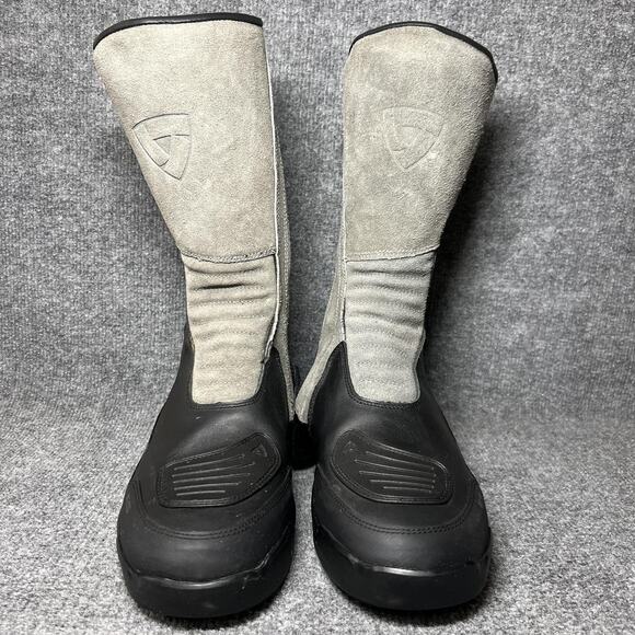 REV'IT! Gravel H2O Boots Mens Size 12 Black Gray Waterproof Vibram Motorcycle - Picture 2 of 11